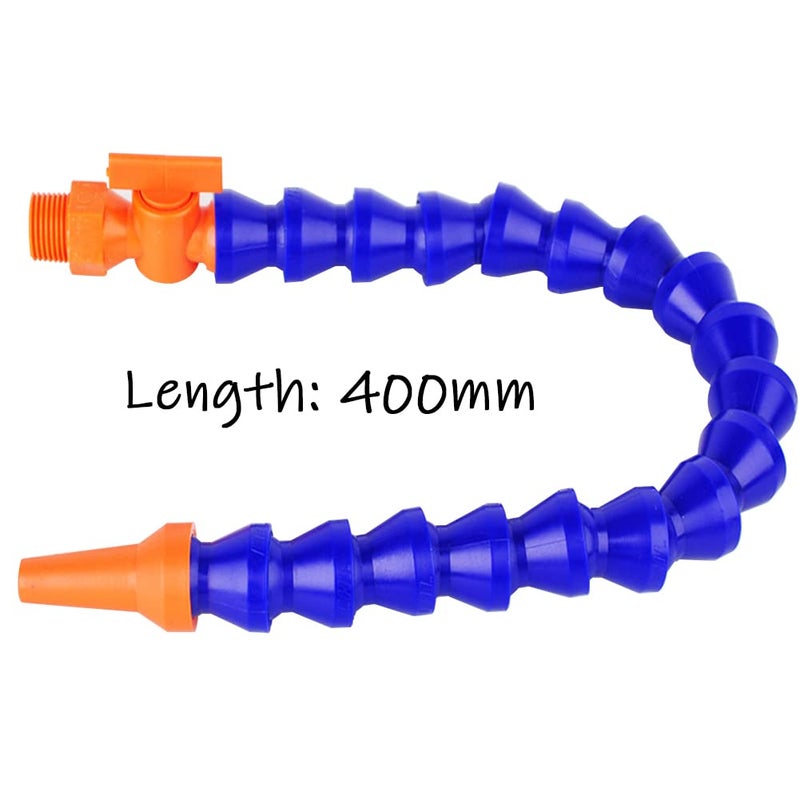 Uenede Magnetic Base with Barb Connector + 1/4"PT Round Nozzle Plastic Coolant Pipe with Switch Adjustable Flexible Water Oil Cooling Hose - Image 5